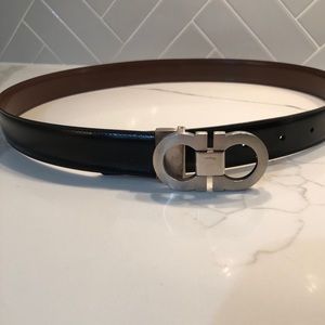 Salvatore Ferragamo Double gancio men’s belt